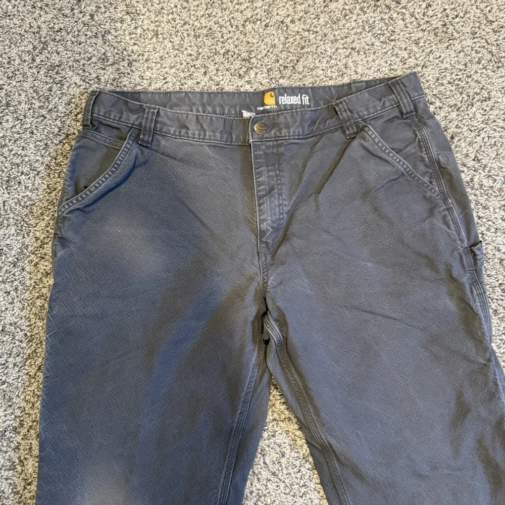 Carhartt Rugged Flex Relaxed Fit Duck Utility Gray Work Pants Men's 40x30